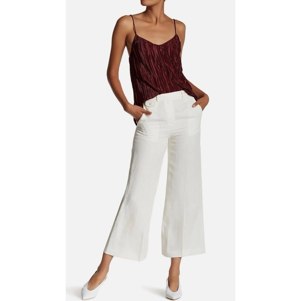 Theory Pants New Theory Nadeema Linen Flare Leg Pants Size 4